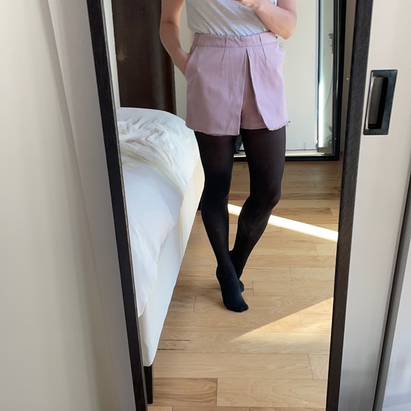 Pink satin-type skort - Picture 3 of 5